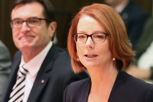 Julia Gillard's attempt to capitalise on anger towards misogynistic behaviour is insulting. Photo / AP