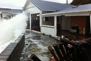 The damaged house. Photo / Rebecca Quilliam