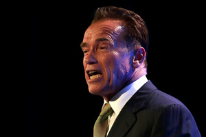 Arnold Schwarzenegger is taking on zombies before he returns to Terminator. Photo / AP