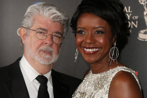 George Lucas and Mellody Hobson are married. Photo / AP