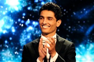 Singer Mohammed Assaf is seen on the Arab Idol stage in Beirut, Lebanon. Photo / AP