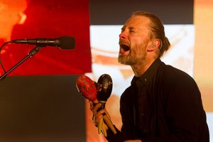 Thom Yorke likes to snack on sumac spiced aubergine and Lebanese salsa sliders before a playing a show. Photo / Greg Bowker
