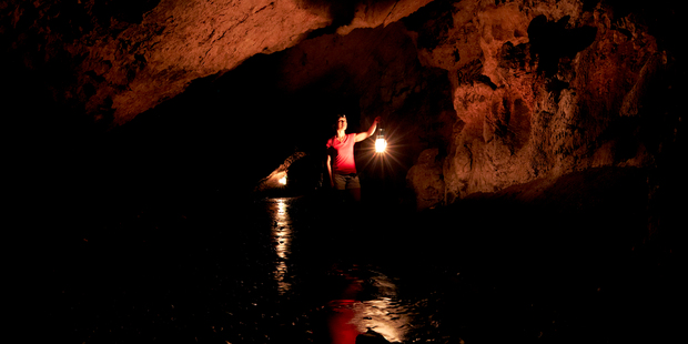 Naihehe Cave was used by locals hiding from cannibalistic rivals 200 years ago. Photo / Chris McLennan