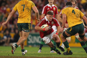 Hooker Tom Youngs and brother Ben started for the Lions last night. Photo / Getty Images