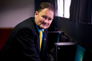 Huntly principal Tom Foy has axed school donations. Photo / Dean Purcell