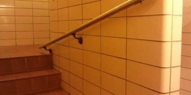 Unless you're exceptionally tall, with Go-Go Gadget arms, this stair-rail will probably be quite unhelpful.