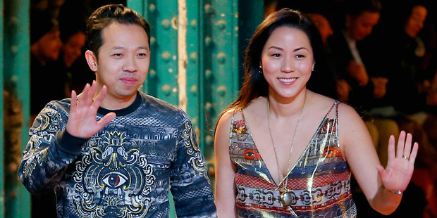 Humberto Leon and Carol Lim have turned the in-crowd's attention back to Kenzo thanks to their jumpers. Photo / AP