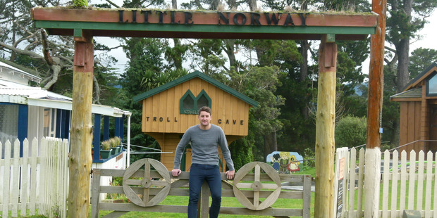 Emmett Skilton from 'The Almighty Johnsons' at Little Norway in Norsewood.
