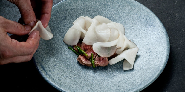 A dish at Relae restaurant in Copenhagen. Photo / Per-Anders Jorgensen