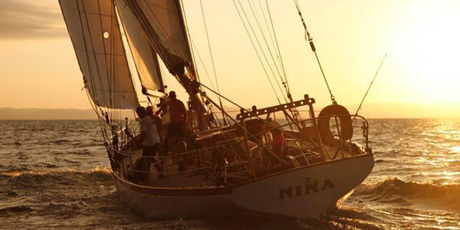 The classic American schooner Nina under sail. The yacht was last heard from on June 4.