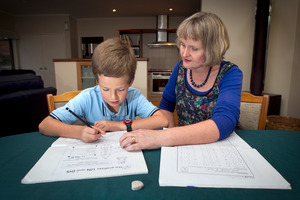 Julie Denby sees little benefit in her 9-year-old son Matthew's after-school study. Photo / Natalie Slade