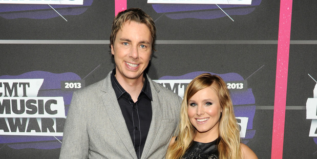 Dax Shepard, left, and Kristen Bell got engaged in January 2010 but were waiting for marriage to be legal for all couples before they tied the knot. Photo / AP