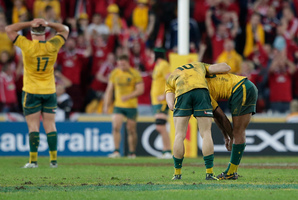 The Wallabies found some reward with better turnover and penalty numbers, says Gray. Photo / AP