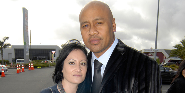 Jonah Lomu and Nadene Quirk married in Wellington so Lomu's father could attend. Photo / Michael Craig