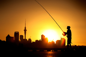 When casting from the shore or the rocks in a new area, a check at low tide will show any deep holes. Photo / Brett Phibbs