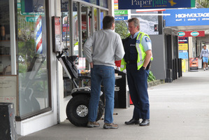 Neal Summers rode his Segway on a footpath. Photo / APN