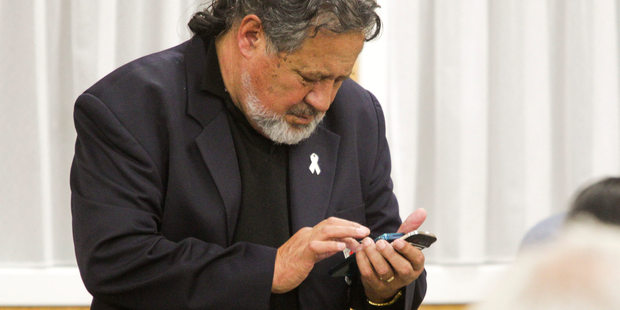 Pita Sharples was in a sombre mood. Photo / Warren Buckland, Gisborne Herald