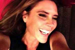 David Beckham posted this photo on his Facebook account with the caption, 'See I told you she smiles'. Photo / Facebook