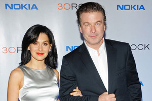 Alec Baldwin and his wife Hilaria Thomas. Photo/AP