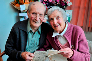 Jack and Helen Bremner who celebrated their 70th wedding anniversary this week. Photo / Linda Robertson