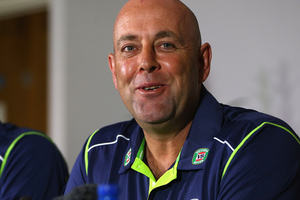 Darren Lehmann in his first press conference as Australian cricket coach. Photo / Getty Images