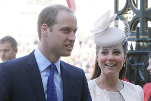 Britain's Prince William and Kate, Duchess of Cambridge, are expecting their first baby this month.Photo / AP