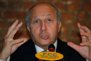 French Foreign Minister Laurent Fabius. Photo / AP