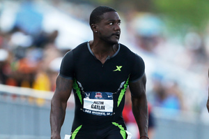 Justin Gatlin (left). Photo / AP