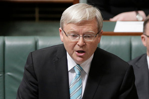 Australian Prime Minister Kevin Rudd. Photo / AP