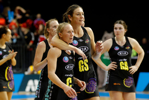 Laura Langman, left, has already been linked with the Mystics, while Irene van Dyk is likely to consider other franchises. Photo / Christine Cornege