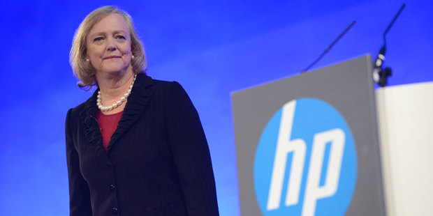HP chief exec Meg Whitman speaking at the recent HP World Tour in Beijing.