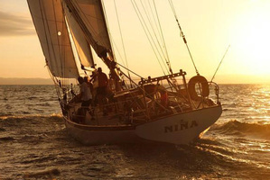 Nina under sail.
