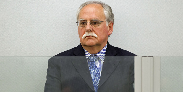 David Ross appeared briefly in the Wellington District Court this morning. Photo / Mark Mitchell