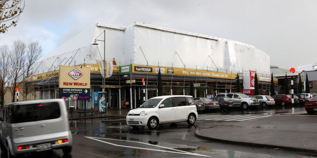 The weather-tightness repairs at the Botany Town Centre are not expected to finish until October next year. Photo / Chris Gorman