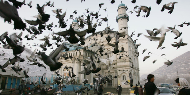 The Shah-e-Doshamshera's mosque in Kabul. Photo / AP