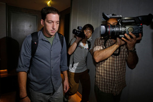Guardian reporter Glenn Greenwald has been targeted by his peers. Photo / AP