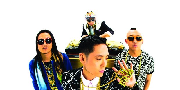 Hip hop dance band Far East Movement.