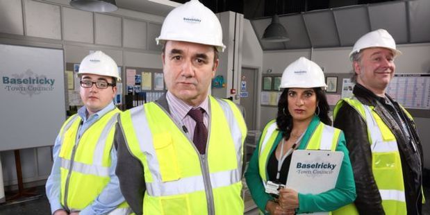 A scene from the sitcom The Wright Way, which was axed after one critic called it 'the worst sitcom ever'.