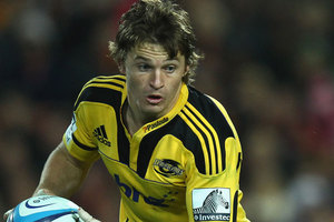 As Beauden Barrett mulls his options for next year, his Hurricanes team-mates didn't give the first-five too many reasons to stay in Wellington. Photo / Getty Images.