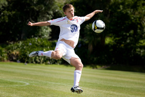After one week's training with the Phoenix, New Zealand under-20 captain Luke Adams has been given a one-year professional contract. Photo/Richard Robinson.