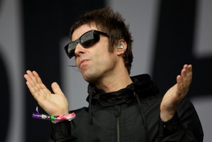 Liam Gallagher's wife has told him not to return home. Photo / AFP