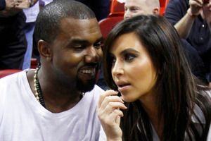 Kim Kardashian and Kanye West have turned down another offer for their baby snaps. Photo / AP