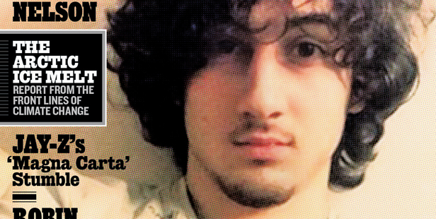 Boston Marathon bombing suspect Dzhokhar Tsarnaev appears on the cover of Rolling Stone= magazine. Photo / AP