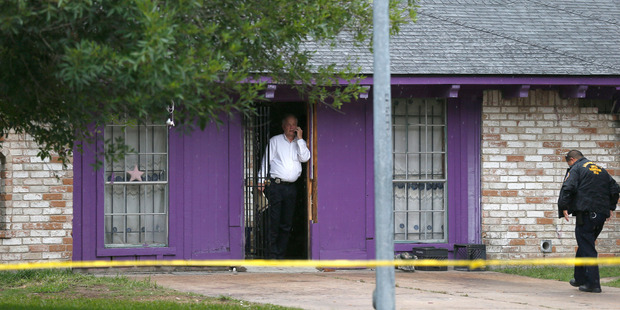Police say four homeless men were found in deplorable conditions in this house. Photo / AP