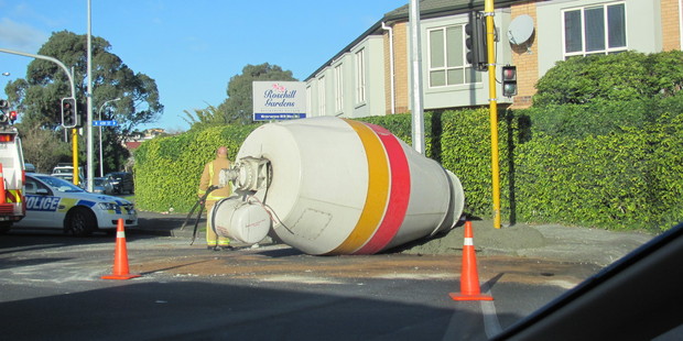 Emergency services are on the scene at the incident on Great North Road.