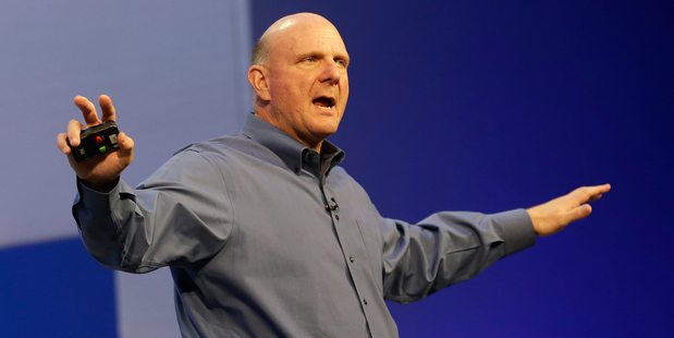 Microsoft CEO Steve Ballmer speaks at a Microsoft event in San Francisco last month. Photo / AP