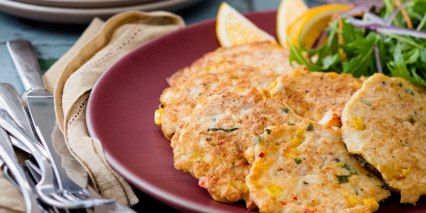 Crab and Corn Cakes. Photo / NZH