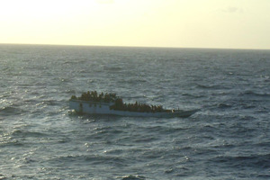 A vessel off Christmas Island.