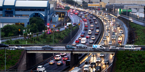 Long-distance travellers would be free to drive through the city without being charged, as long as they stayed on the motorways. Photo / Steven McNicholl