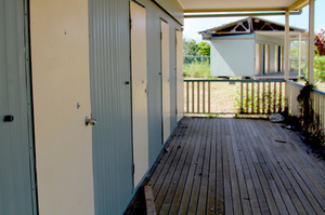 Accommodation in the State House immigration processing compound on Nauru. File photo / AAP